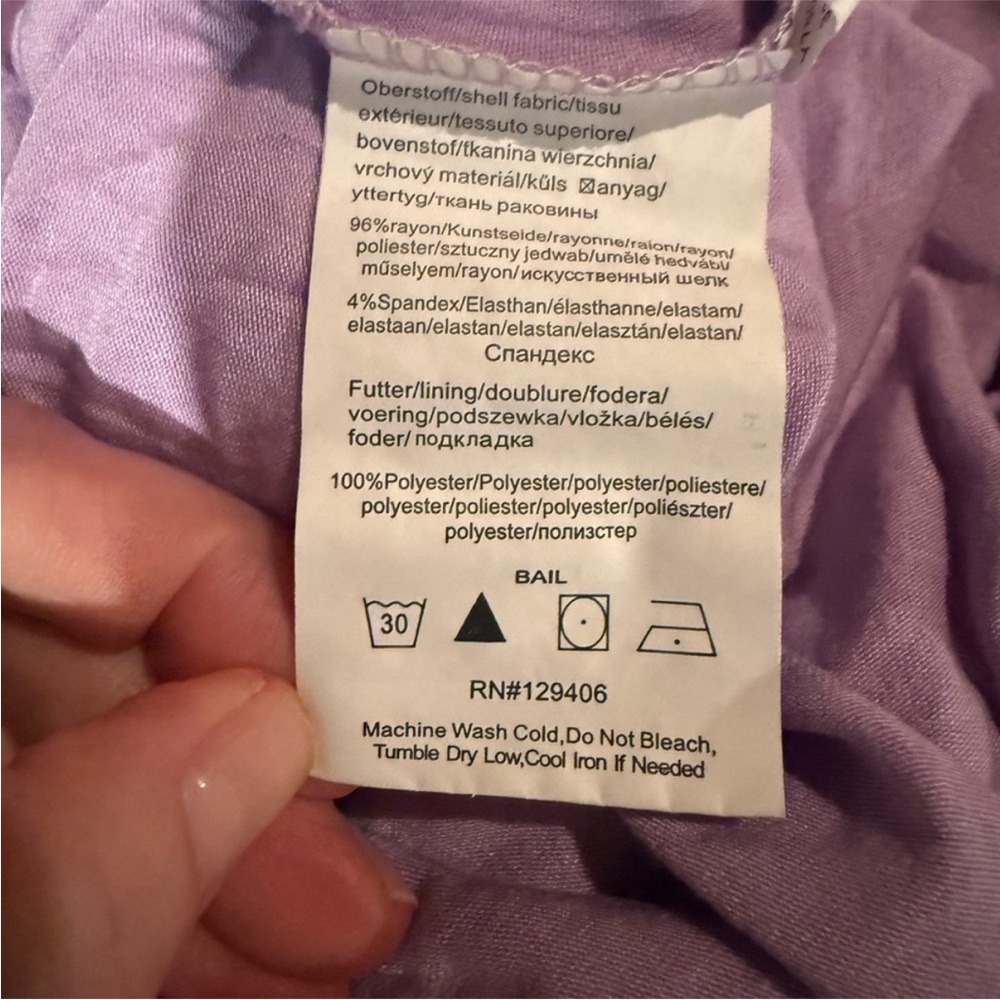 VENUS Lavender Ruffle Maxi Dress with Lace-Up Bodice - Picture 4 of 4